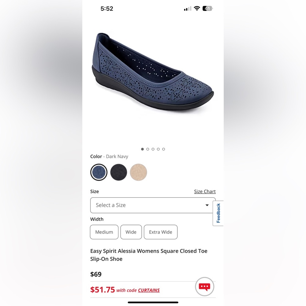 Easy Spirit Women's Dark Blue flats (7) - Picture 7 of 7